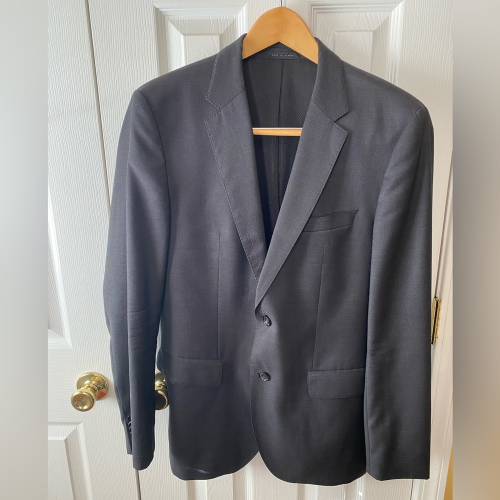 BOSS Hugo Boss Italy Charcoal Heather Guabello James3/Sharp5 Slim Fit Blazer 40R